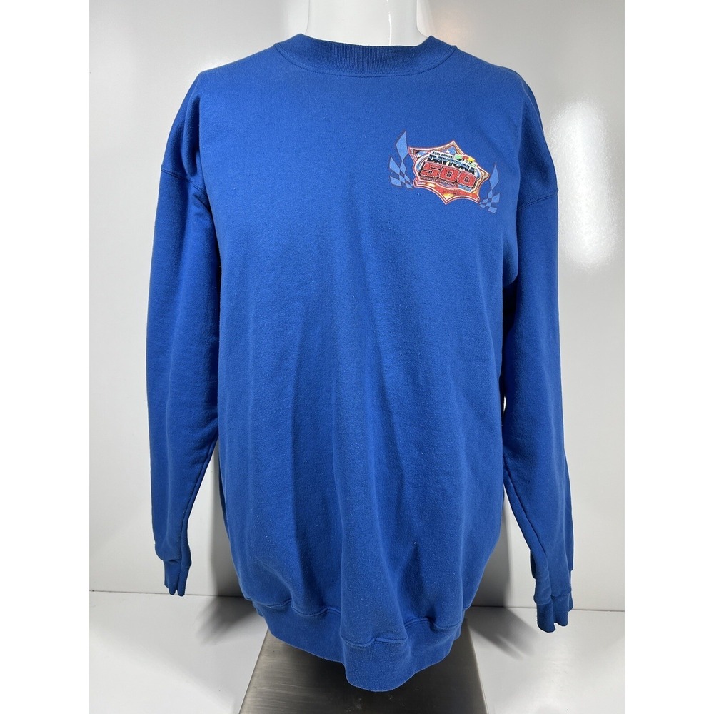 Disney 2005 NASCAR Daytona 500 Team Grumpy Blue Sweatshirt‎ Unisex SZ Large